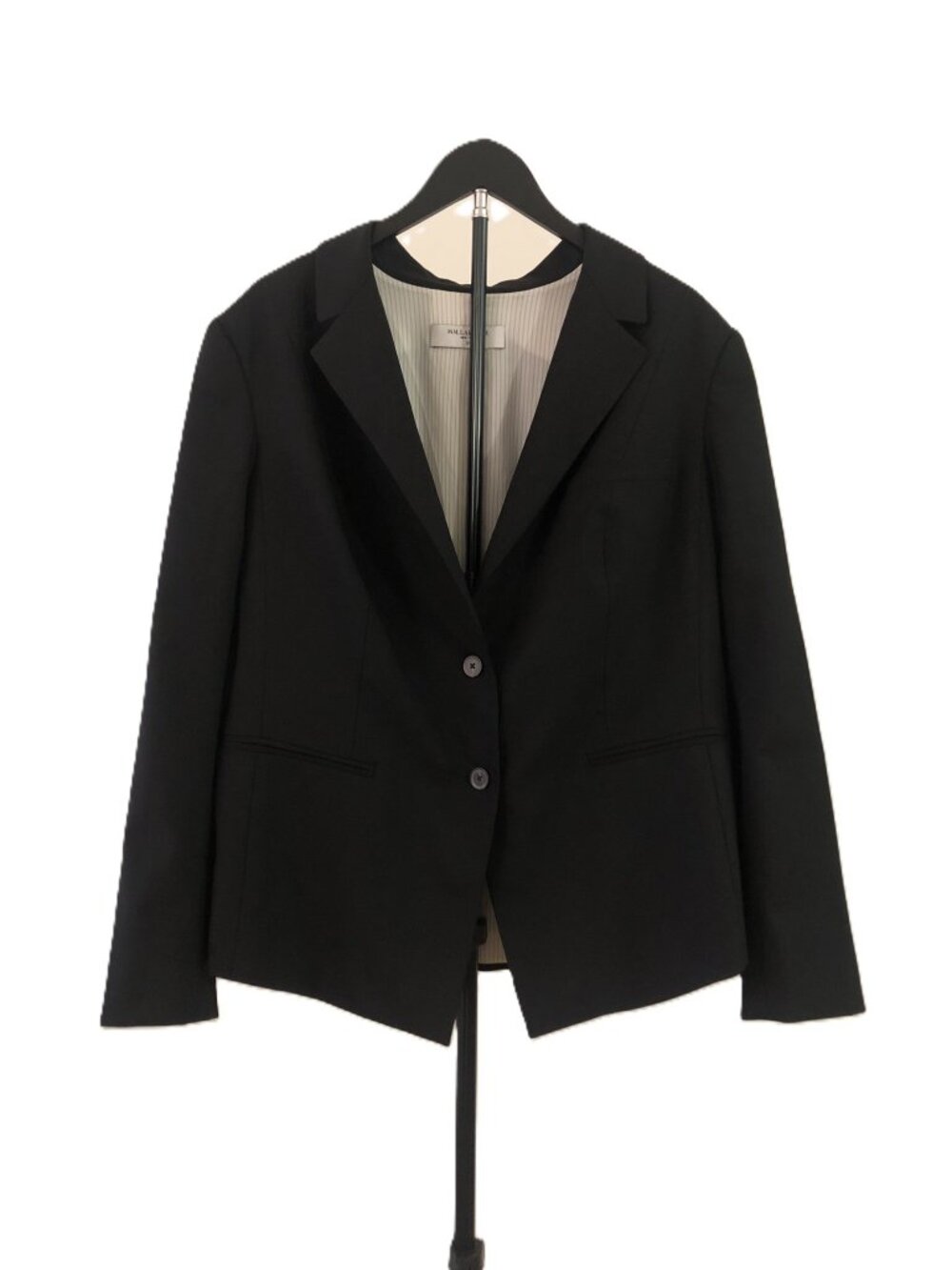 M.M.LaFleur Black Hoffman Blazer Wool 2 Buttons Front Business Office Size +1